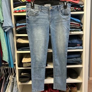 Wit & Wisdom size 12 straight jeans with a little stretch.